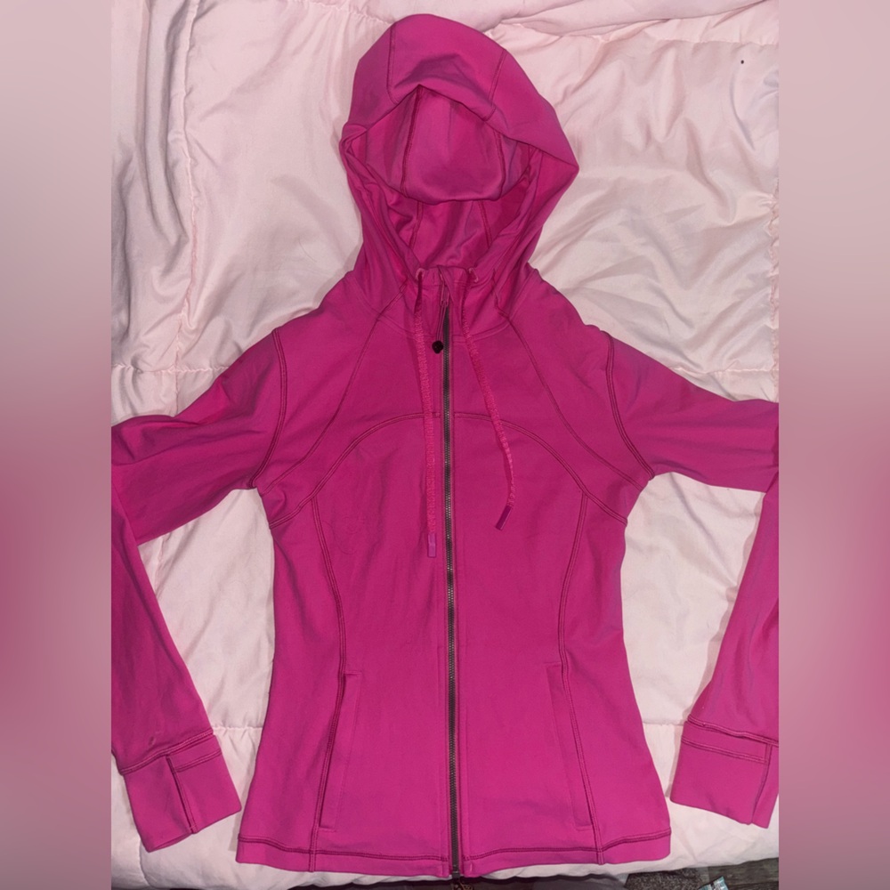 💖Lululemon Athletica Pink Zip-Up with Hood, Correct Color in First Pic! - Picture 2 of 5